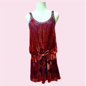 Chic Bohemian Red Dress